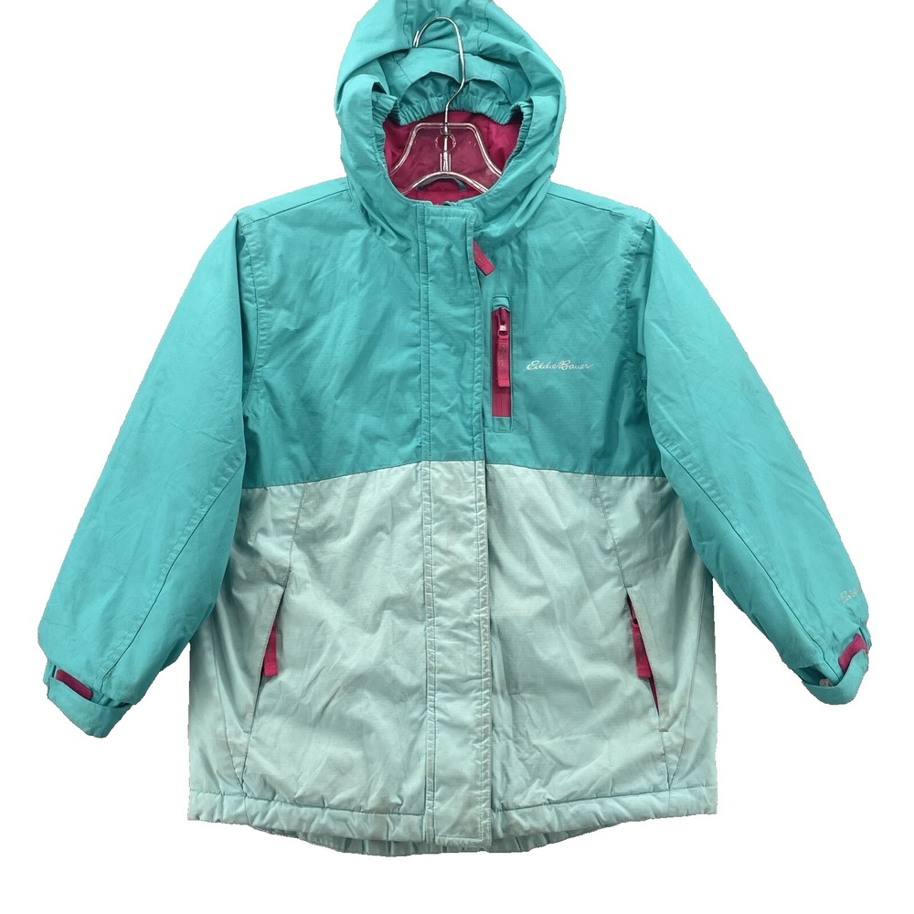 Eddie Bauer Insulated Jacket Kids XS 5/6‎ Blue Outdoor Camp Snow Gorpcore Winter